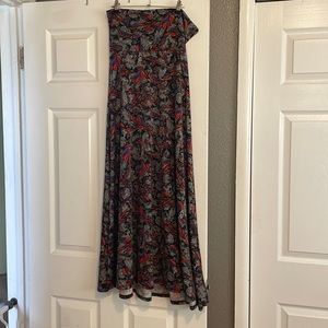 LulaRoe feather maxi skirt